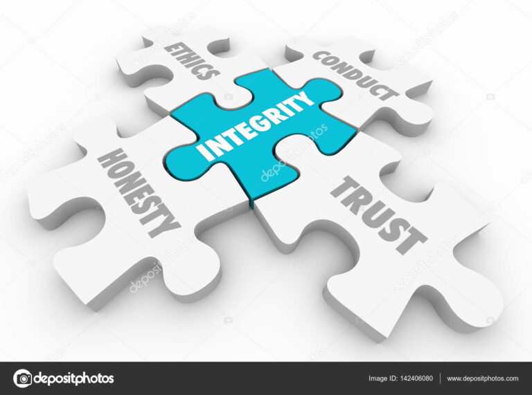 Integrity Principles Trust Ethics Conduct Honesty 3d Illustration